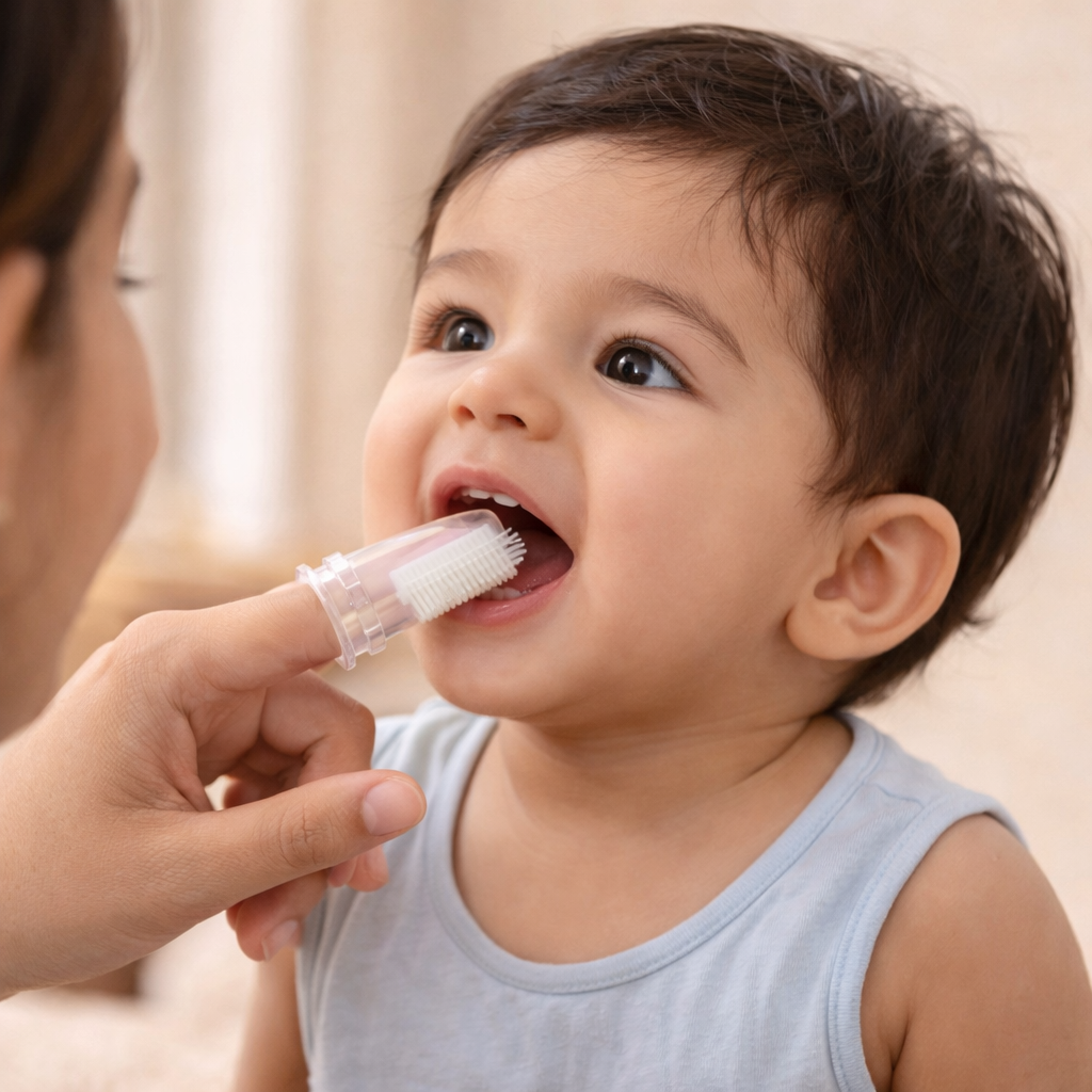 Ultra-Soft Silicone Finger Toothbrush for Babies & Toddlers